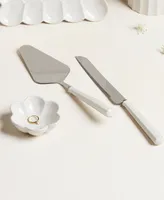 Lenox French Perle Scallop Dessert, 2-Piece Set