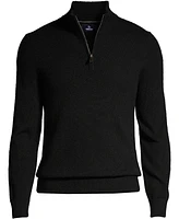 Lands' End Men's Fine Gauge Quarter Zip