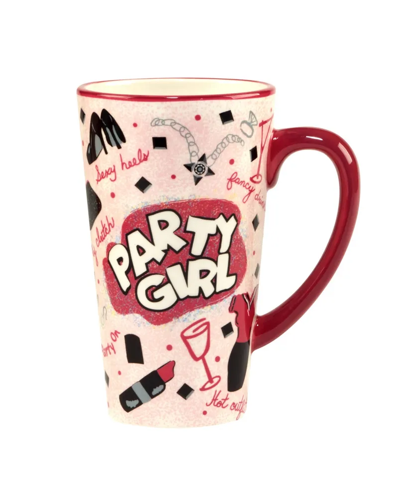 Certified International Lolita Divas on the Loose 4 Piece Latte Mug