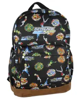 Beyblade Burst Spinner Top Allover Characters Anime Pattern School Book Bag Backpack