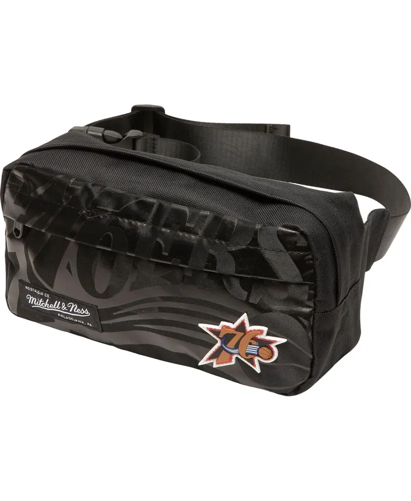 Women's Mitchell & Ness Black Philadelphia 76ers Hardwood Classics Fanny Pack