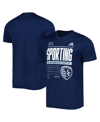 Men's adidas Navy Sporting Kansas City Club Dna Performance T-shirt