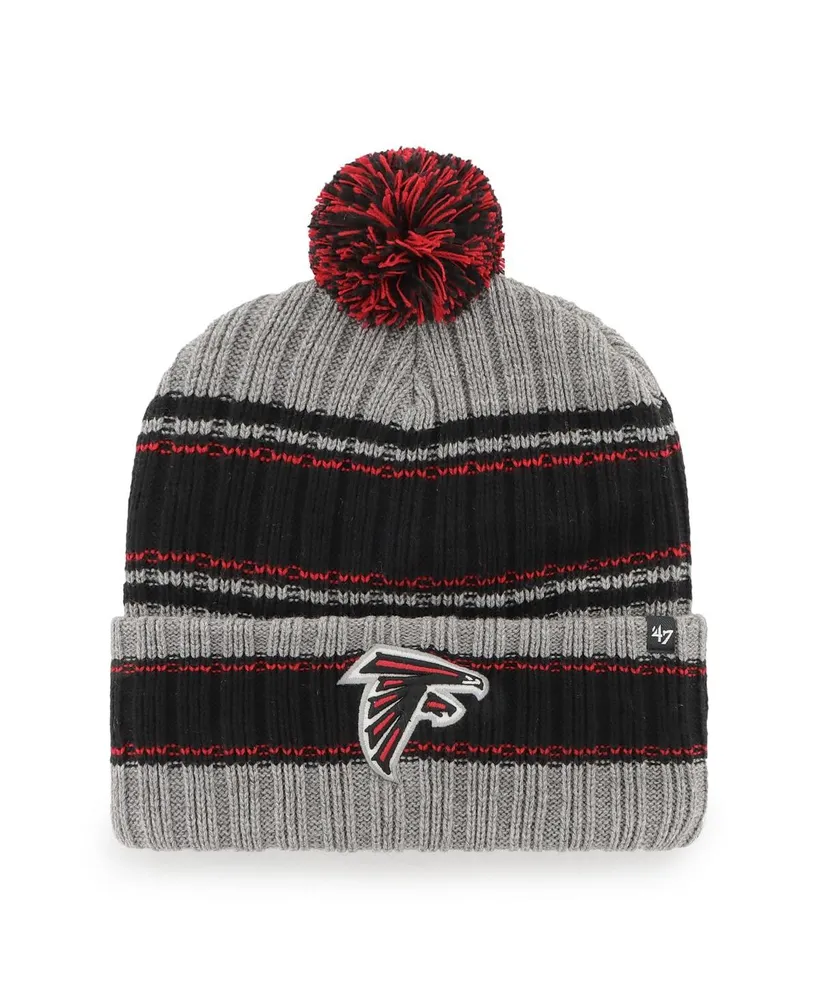 Men's '47 Brand Graphite Atlanta Falcons Rexford Cuffed Knit Hat with Pom