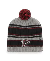 Men's '47 Brand Graphite Atlanta Falcons Rexford Cuffed Knit Hat with Pom