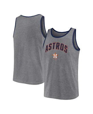 Men's Fanatics Heather Gray Houston Astros Primary Tank Top