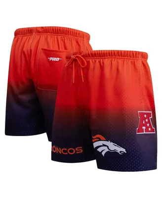 Men's Pro Standard Navy, Orange Denver Broncos Ombre Mesh Shorts