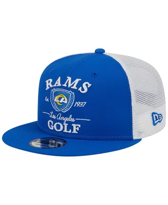 Los Angeles Rams New Era Script Trucker 9FIFTY Snapback Hat - Royal