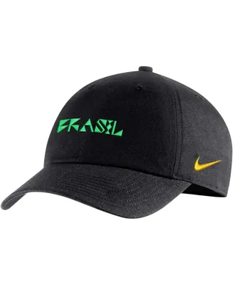 Men's Nike Black Brazil National Team Campus Performance Adjustable Hat