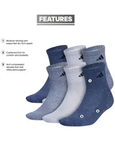adidas Men's 6-pk.Athletic Cushioned Quarter Socks