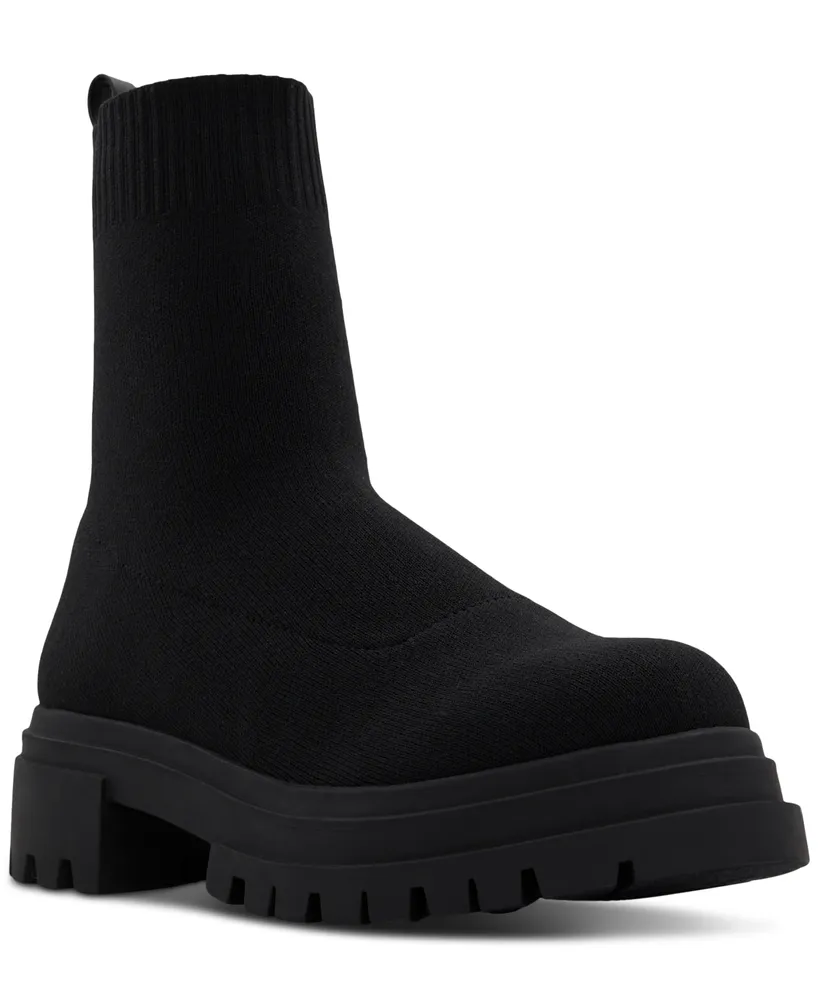 Aldo Women's North Knit Pull-On Lug Sole Boots