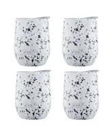 Cambridge 12 Oz Terzo Stainless Steel Wine Tumblers