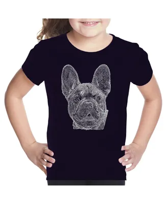 Big Girl's Word Art T-shirt - French Bulldog
