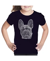 Big Girl's Word Art T-shirt - French Bulldog