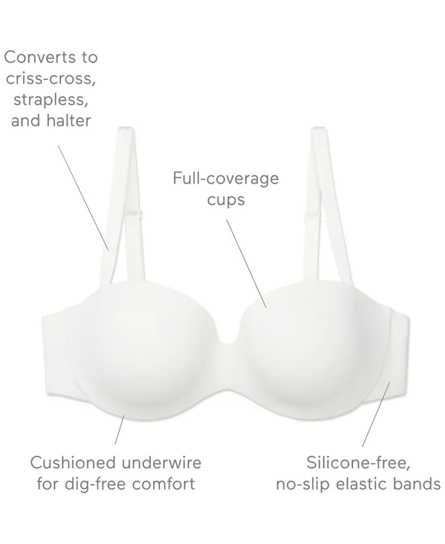 Warner's Warners This Is Not A Bra Cushioned Underwire Lightly Lined  Convertible Strapless RG7791A