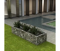 vidaXL Gabion Raised Bed Steel 106.3"x35.4"x19.7"