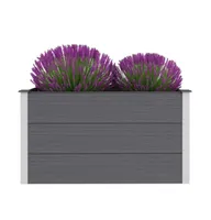 vidaXL Garden Raised Bed Wpc 39.4"x19.7"x21.3" Gray