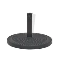 vidaXL Parasol Base Resin Round Black lb