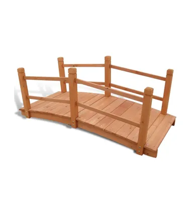 vidaXL Garden Bridge 55.1"x23.6"x22"