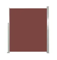 vidaXL Patio Retractable Side Awning 63"x118" Brown