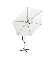 vidaXL Cantilever Umbrella 118.1" Sand White