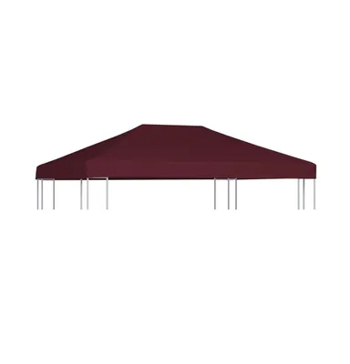 vidaXL Gazebo Top Cover 9.1 oz/yd² 9.8'x13.1' Bordeaux