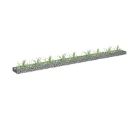 vidaXL Gabion Raised Bed Galvanized Steel 141.7"x11.8"x3.9"