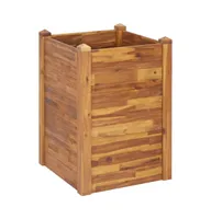 vidaXL Garden Raised Bed 23.6"x23.6"x33.1" Solid Acacia Wood