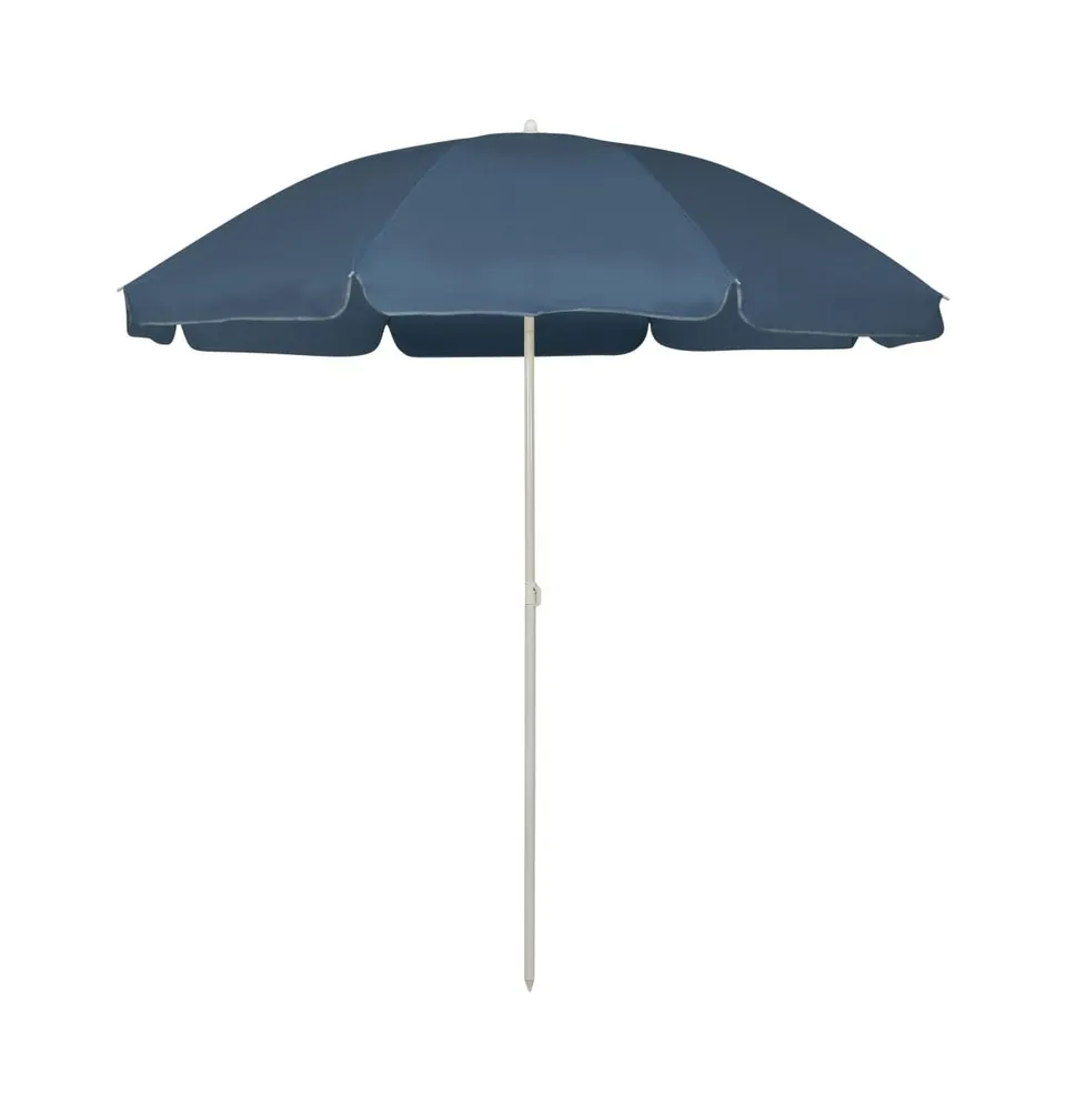 vidaXL Beach Umbrella Blue 94.5"