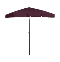 vidaXL Beach Umbrella Bordeaux Red 70.9"x47.2"