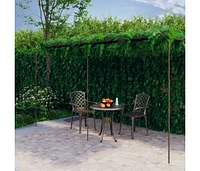 vidaXL Garden Pergola Antique Brown 19.7'x9.8'x8.2' Iron