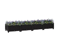 vidaXL Raised Bed 63"x15.7"x9.1" Polypropylene