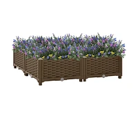 vidaXL Raised Bed 31.5"x31.5"x9.1" Polypropylene