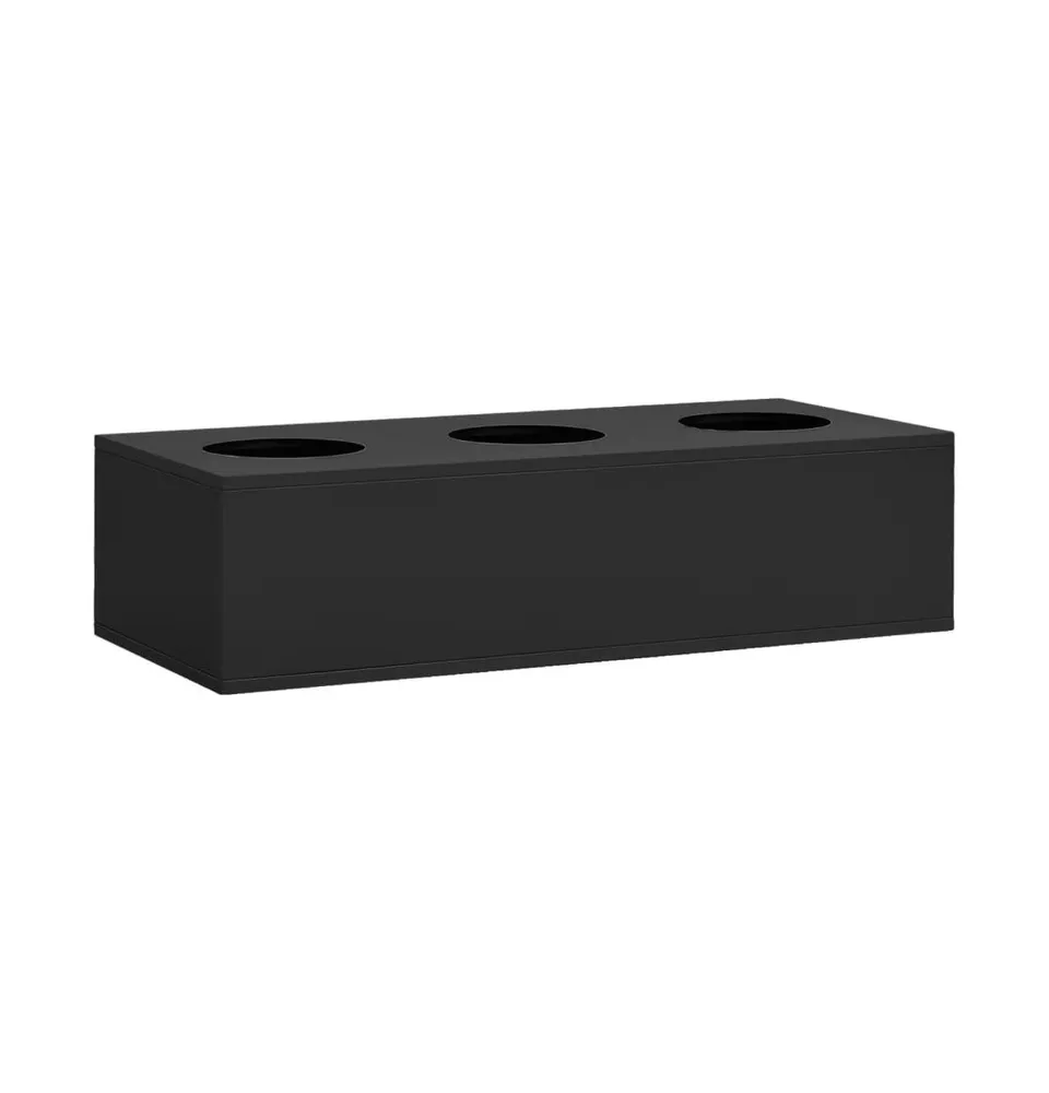 vidaXL Office Flower Box Anthracite 35.4"x15.7"x9.1" Steel