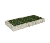 vidaXL Gabion Raised Bed Galvanized Steel 78.7"x39.4"x7.9"