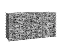 vidaXL Gabion Raised Beds 3 pcs 11.8"x11.8"x19.7" Iron