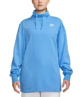 Nike Women's Sportswear Club Fleece Oversized Mock-Neck Sweatshirt