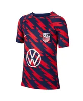 Big Boys Nike Red Usmnt Academy Pro Pre-Match Top