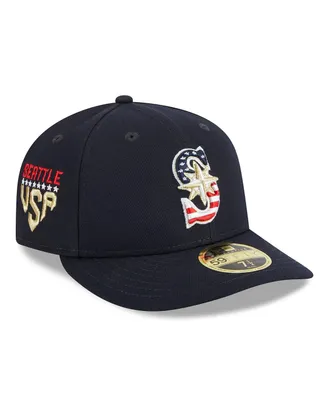Men's New Era Navy Seattle Mariners 2023 Fourth of July Low Profile 59FIFTY Fitted Hat