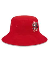 Men's New Era Red St. Louis Cardinals 2023 Fourth of July Bucket Hat