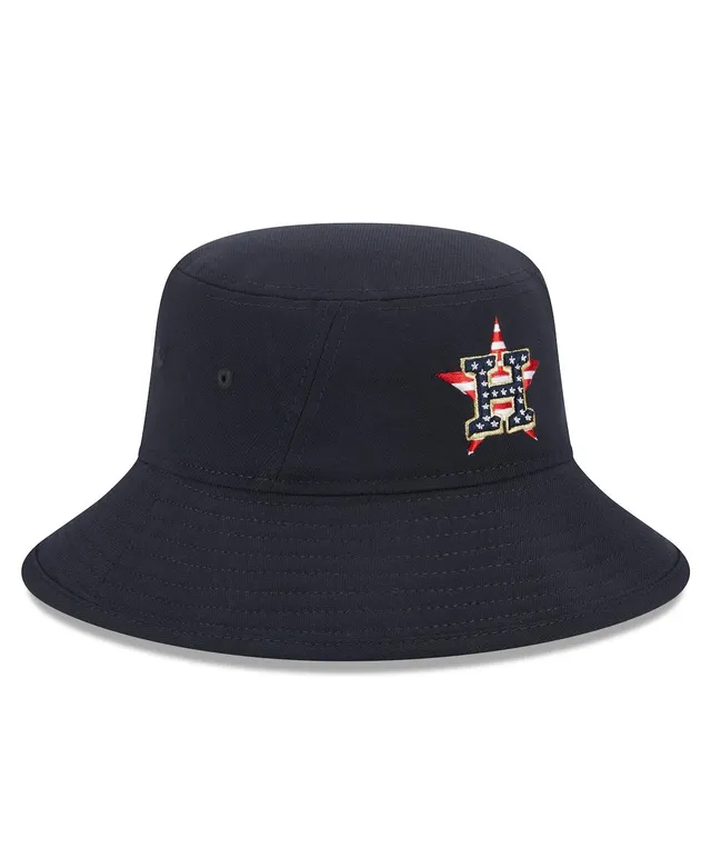 Men's Atlanta Braves New Era Navy 4th of July Bucket Hat