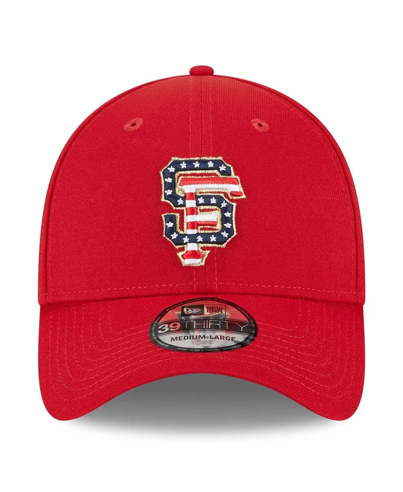 Men's New Era Red San Francisco Giants 2023 Fourth of July 39THIRTY Flex Fit Hat