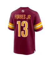 Men's Nike Emmanuel Forbes Burgundy Washington Commanders 2023 Nfl Draft First Round Pick Game Jersey