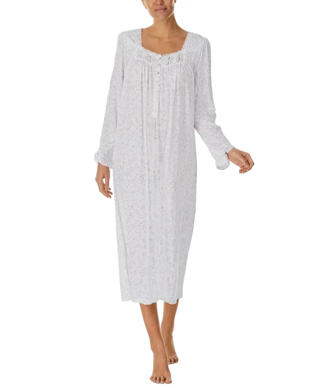 Eileen West Waltz Ruffled Trim Scoop Neck Nightgown