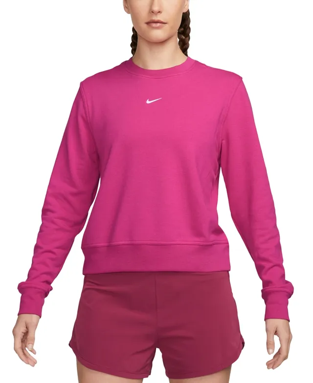 Nike Women's Dri-fit One Crewneck French Terry Sweatshirt