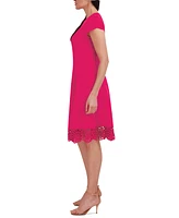 Donna Ricco Women's Round-Neck Sleeveless Fit & Flare Dress