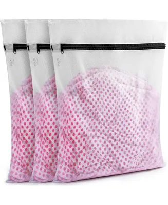 Large Reusable 3 pack Mesh Laundry Bags for Delicates and Washing Machine
