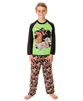 Jurassic Park Boys World Movie Film Dinosaurs Roaming Logo Pajama Set