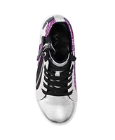 Nina Toddler Girls Yuti Glitter Material Zipper Closure Sneaker