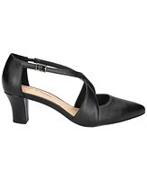 Easy Street Women's Elegance Cross Strap Front Pumps