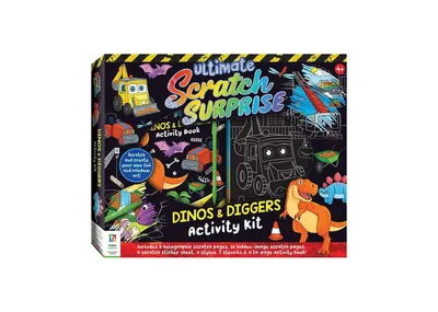 Ultimate Scratch Surprise Dinos Diggers Activity Kit by Hinkler